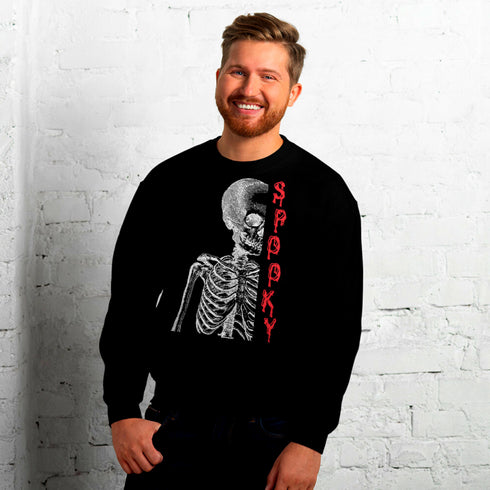 Spooky Skeleton Crewneck T-Shirt/Sweatshirt-Unisex